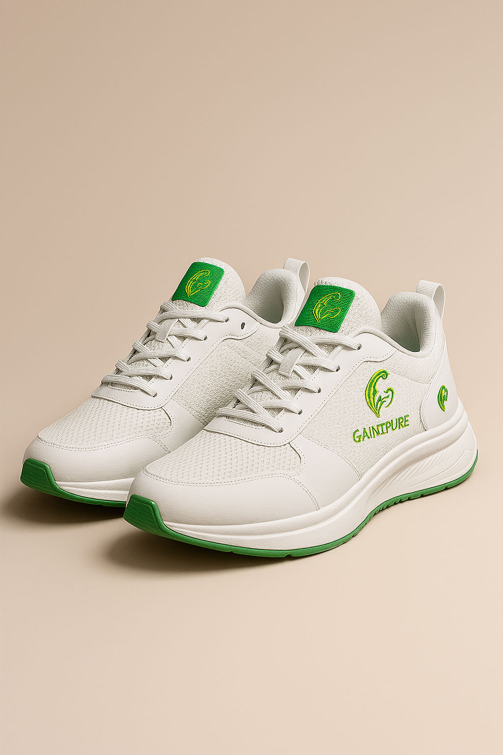 GAINZPURE™ white performance sneakers